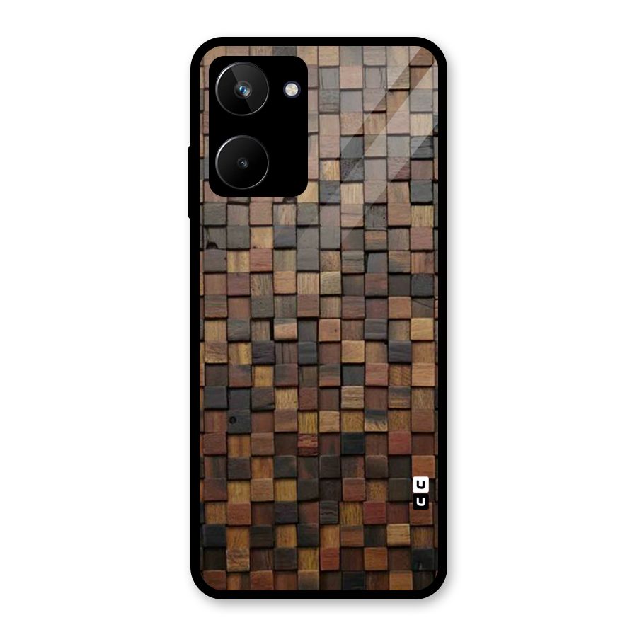 Blocks Of Wood Glass Back Case for Realme 10