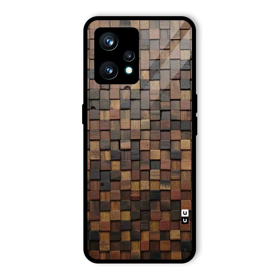 Blocks Of Wood Glass Back Case for Realme 9 Pro Plus 5G
