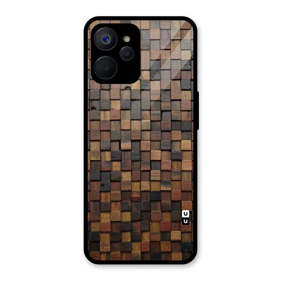 Blocks Of Wood Glass Back Case for Realme 9i 5G