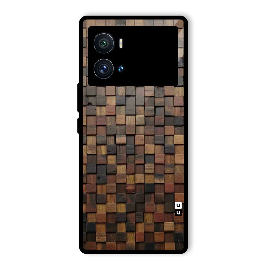 Blocks Of Wood Glass Back Case for Vivo iQOO 9 Pro
