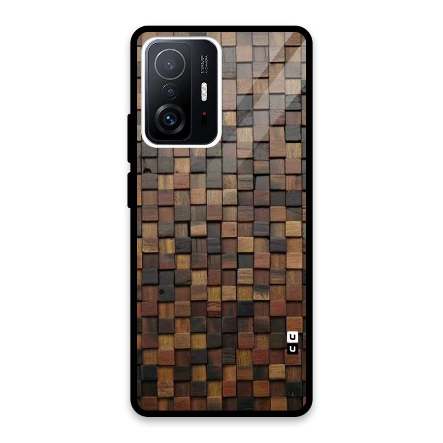 Blocks Of Wood Glass Back Case for Xiaomi 11T Pro