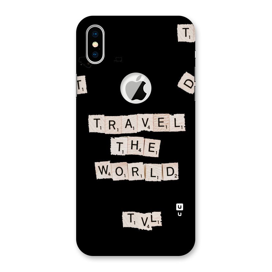 Blocks Travel Back Case for iPhone X Logo Cut