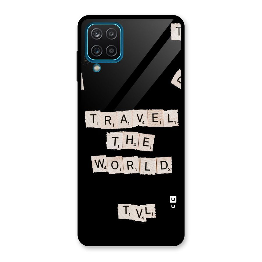 Blocks Travel Glass Back Case for Galaxy A12