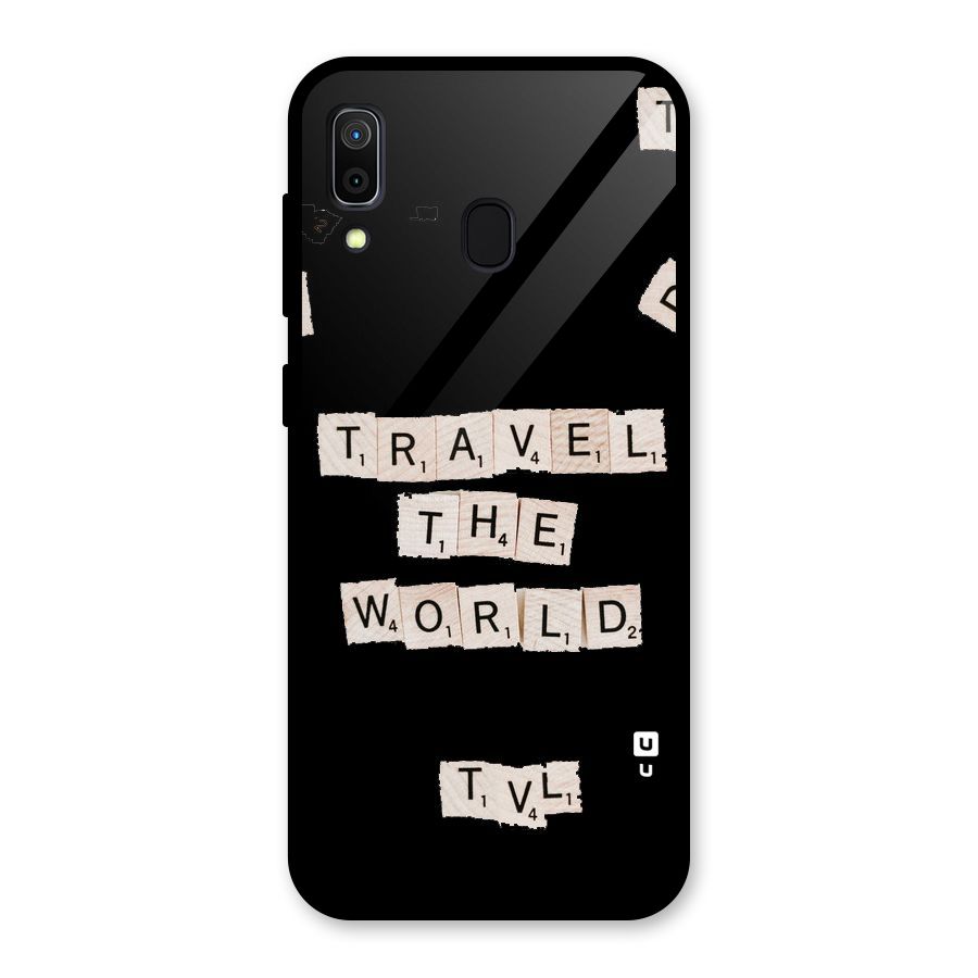 Blocks Travel Glass Back Case for Galaxy A30
