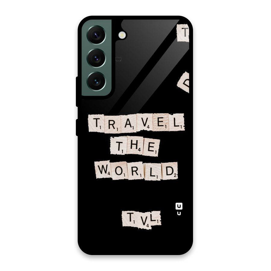 Blocks Travel Glass Back Case for Galaxy S22 5G
