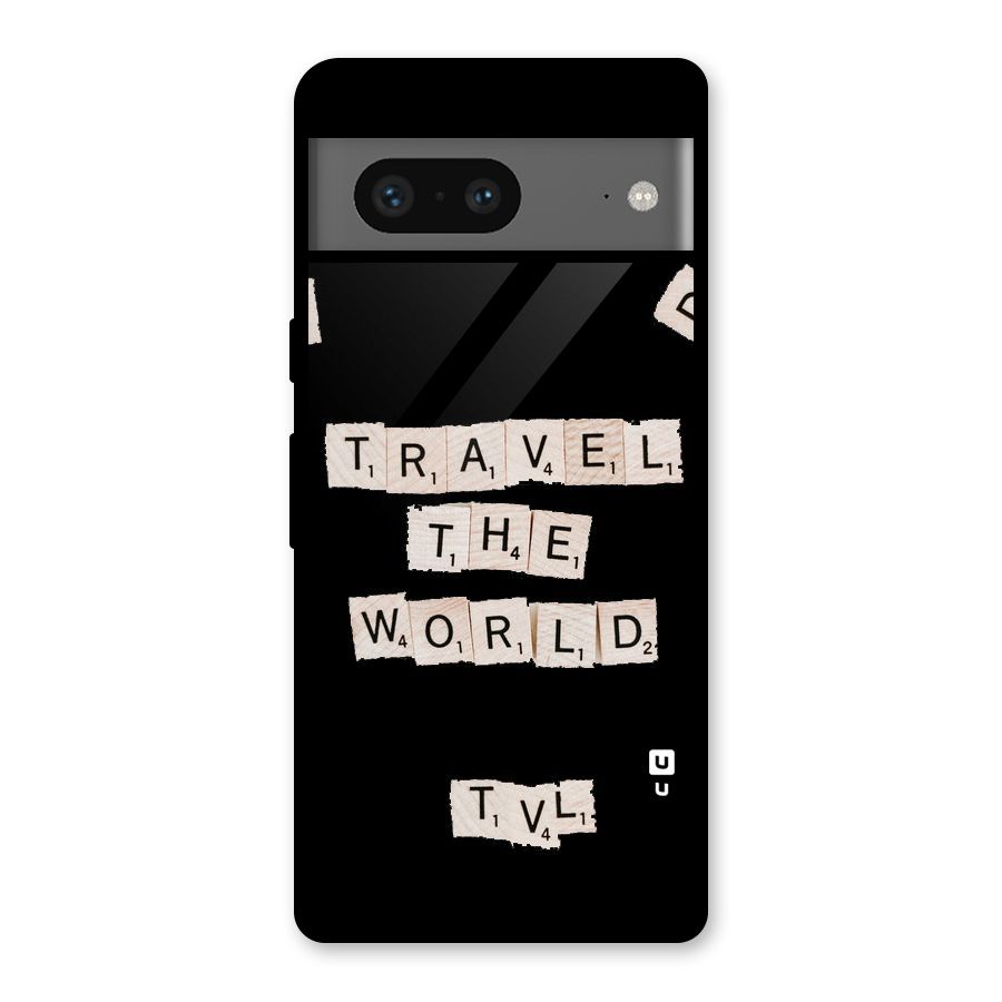 Blocks Travel Glass Back Case for Google Pixel 7