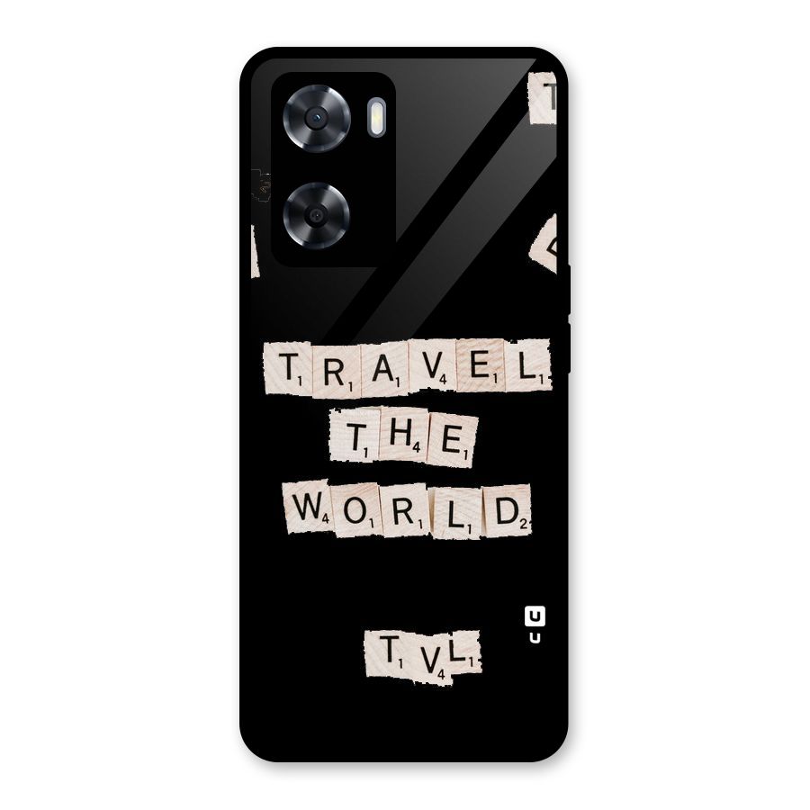 Blocks Travel Glass Back Case for Oppo A57 2022