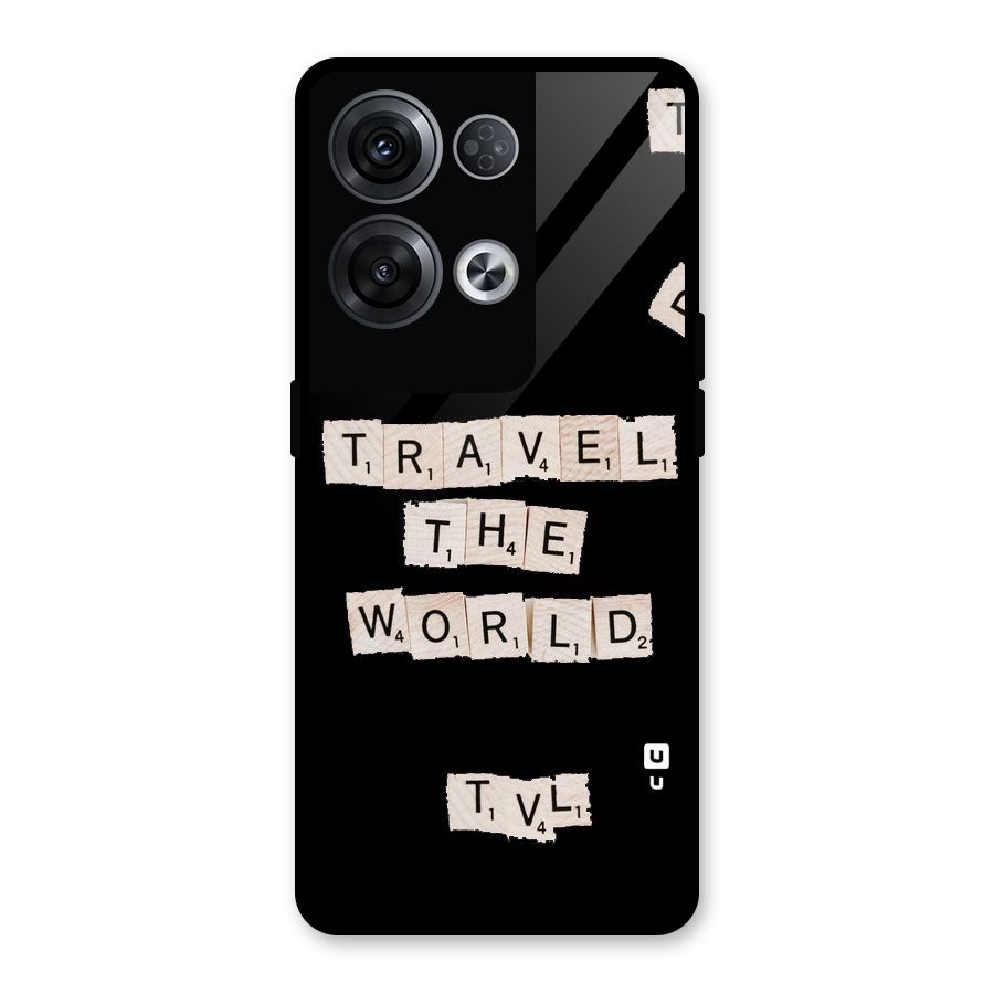Blocks Travel Glass Back Case for Oppo Reno8 Pro 5G