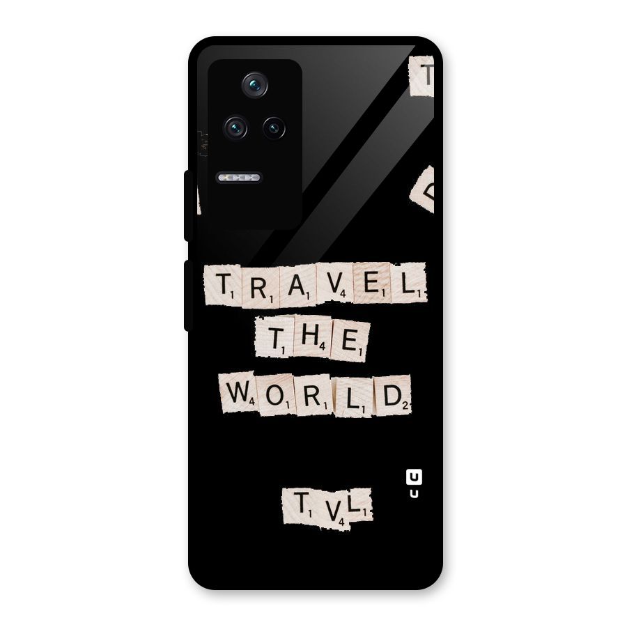 Blocks Travel Glass Back Case for Poco F4 5G