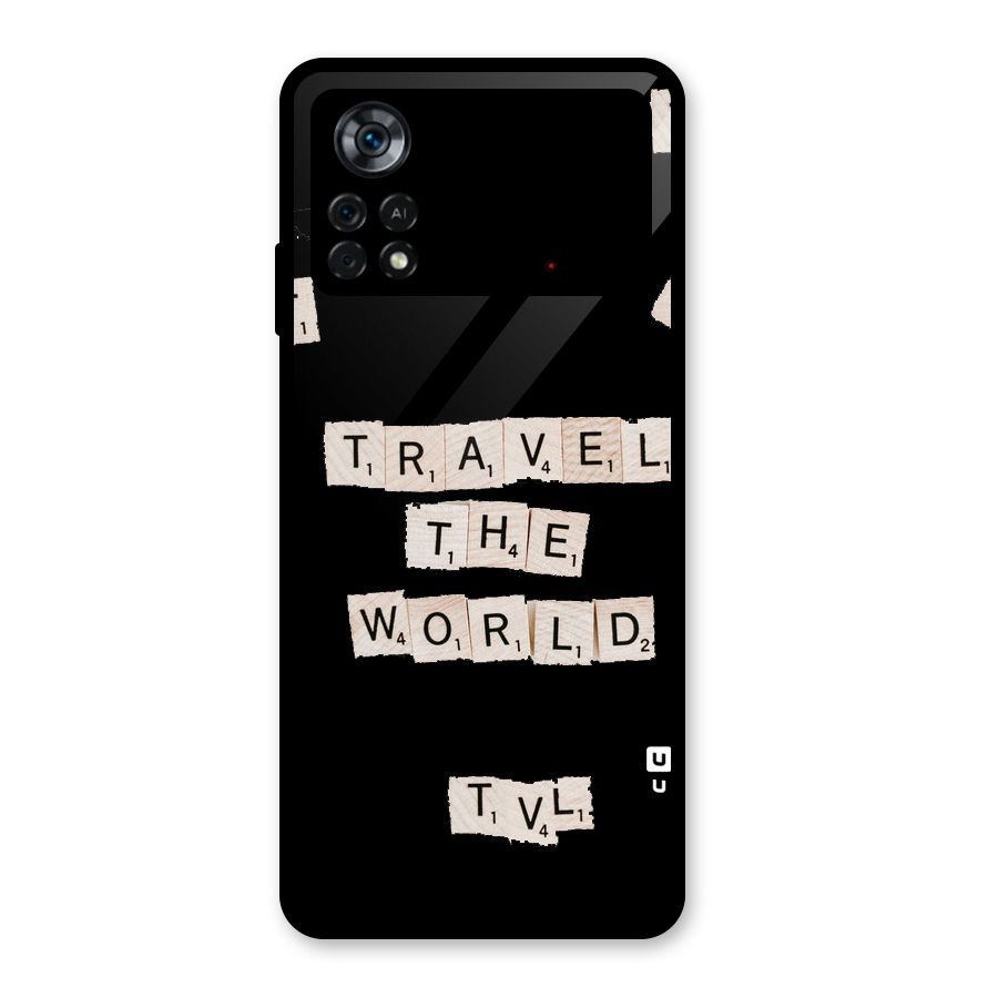 Blocks Travel Glass Back Case for Poco X4 Pro 5G