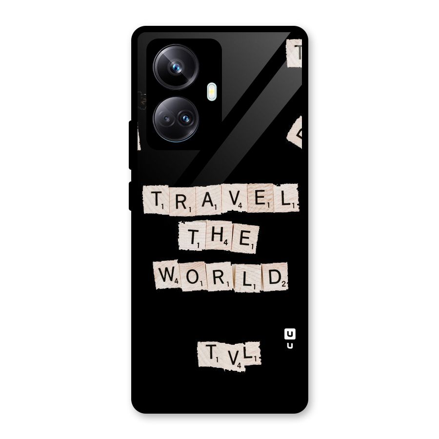 Blocks Travel Glass Back Case for Realme 10 Pro Plus