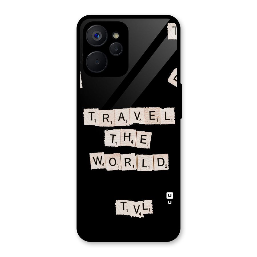 Blocks Travel Glass Back Case for Realme 9i 5G