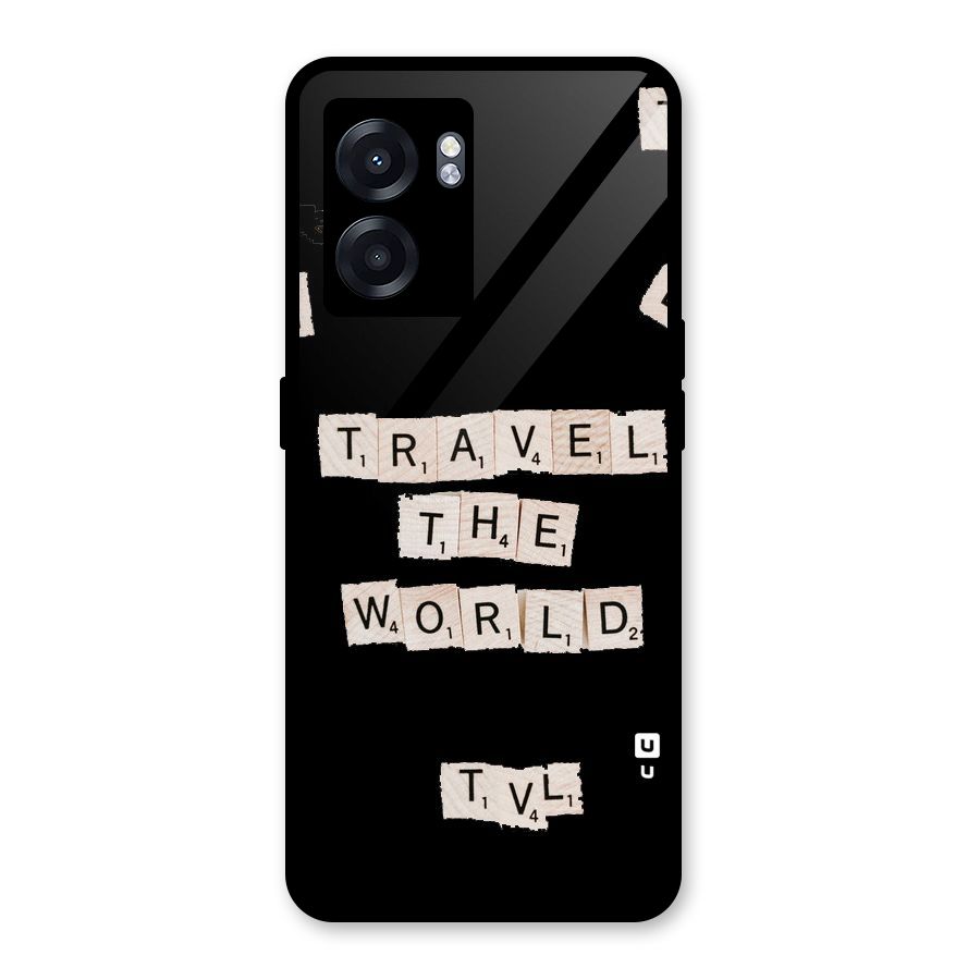 Blocks Travel Glass Back Case for Realme Narzo 50 5G