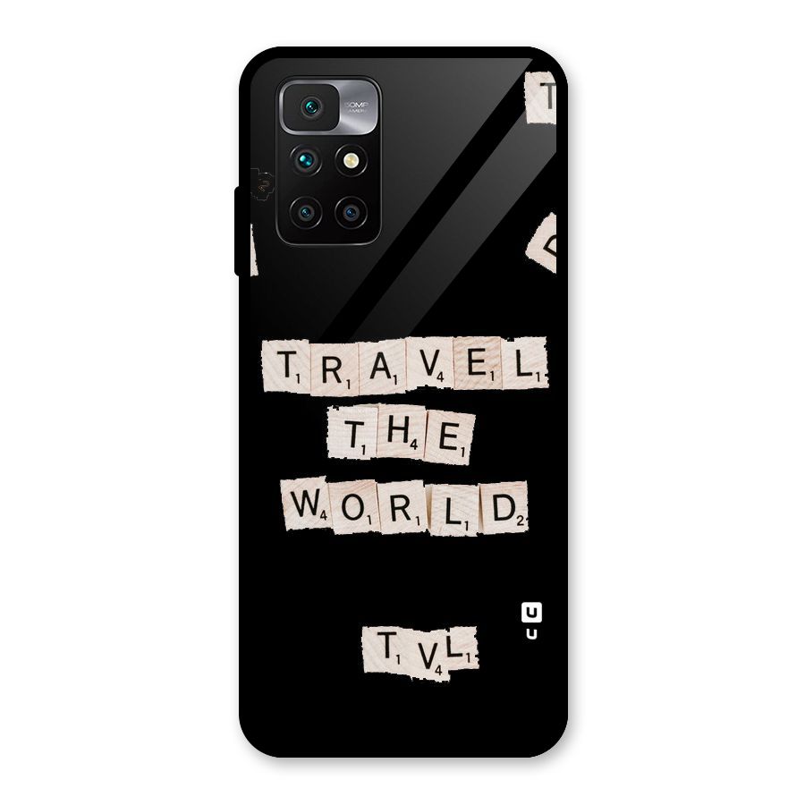 Blocks Travel Glass Back Case for Redmi 10 Prime