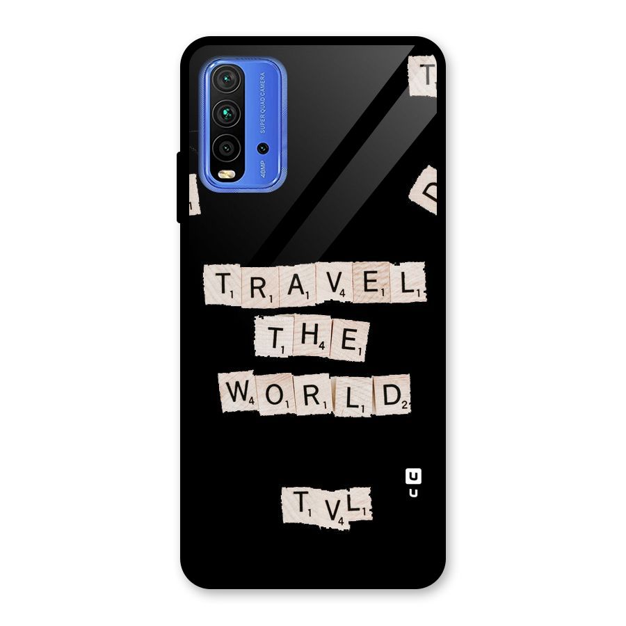 Blocks Travel Glass Back Case for Redmi 9 Power