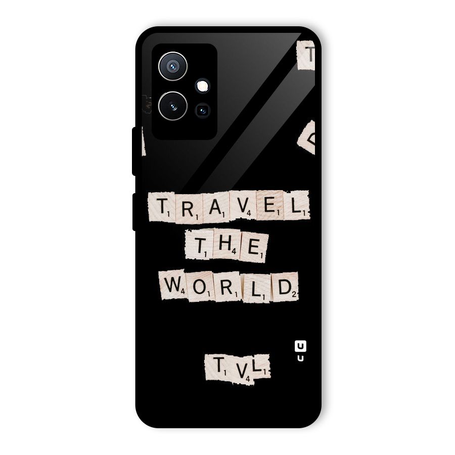 Blocks Travel Glass Back Case for Vivo T1 5G