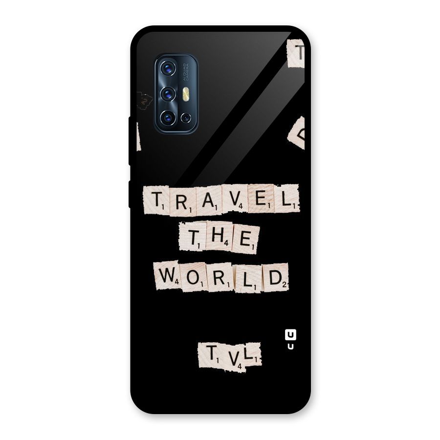 Blocks Travel Glass Back Case for Vivo V17