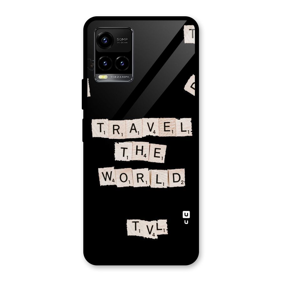 Blocks Travel Glass Back Case for Vivo Y21T