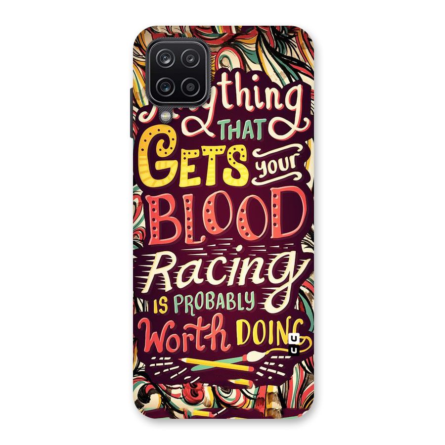 Blood Racing Back Case for Galaxy A12