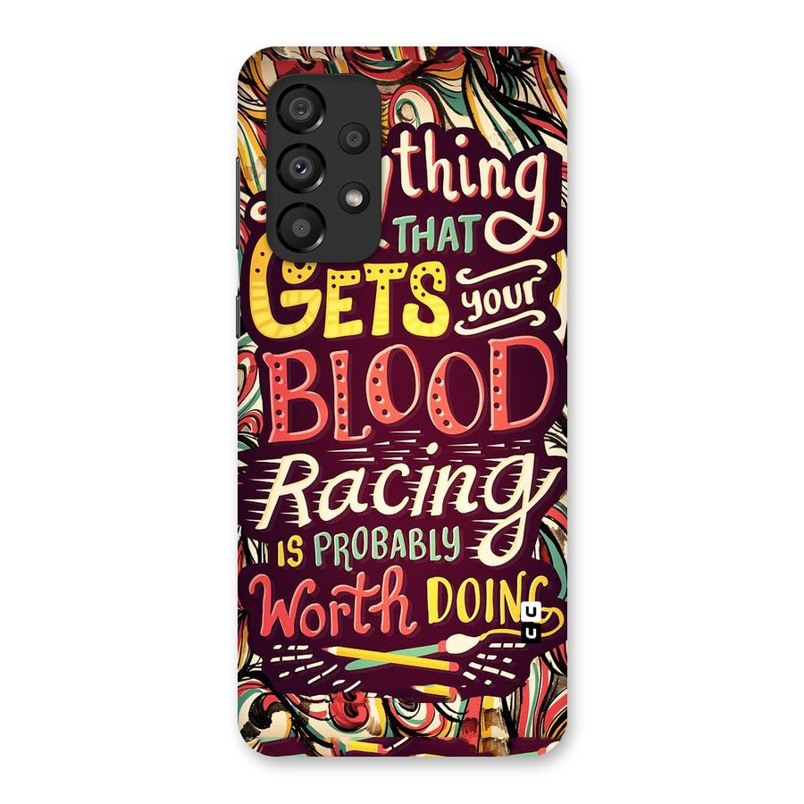 Blood Racing Back Case for Galaxy A33 5G