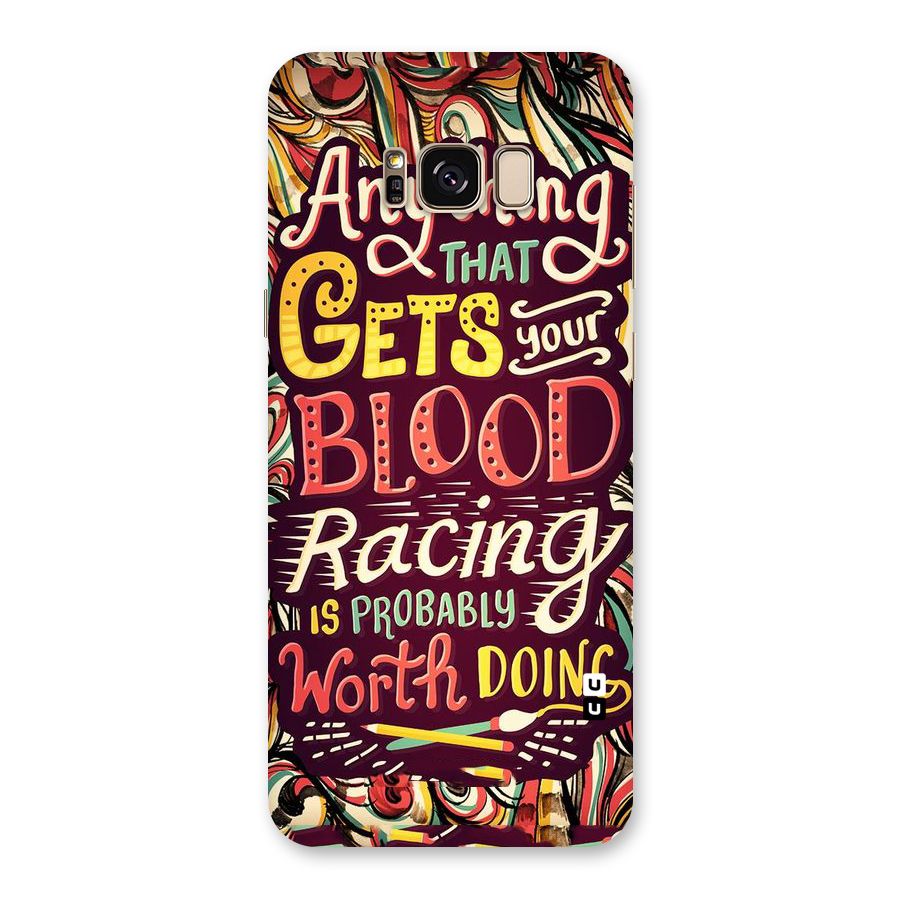 Blood Racing Back Case for Galaxy S8 Plus