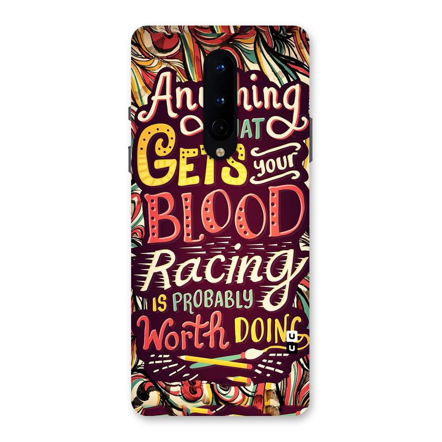 Blood Racing Back Case for OnePlus 8