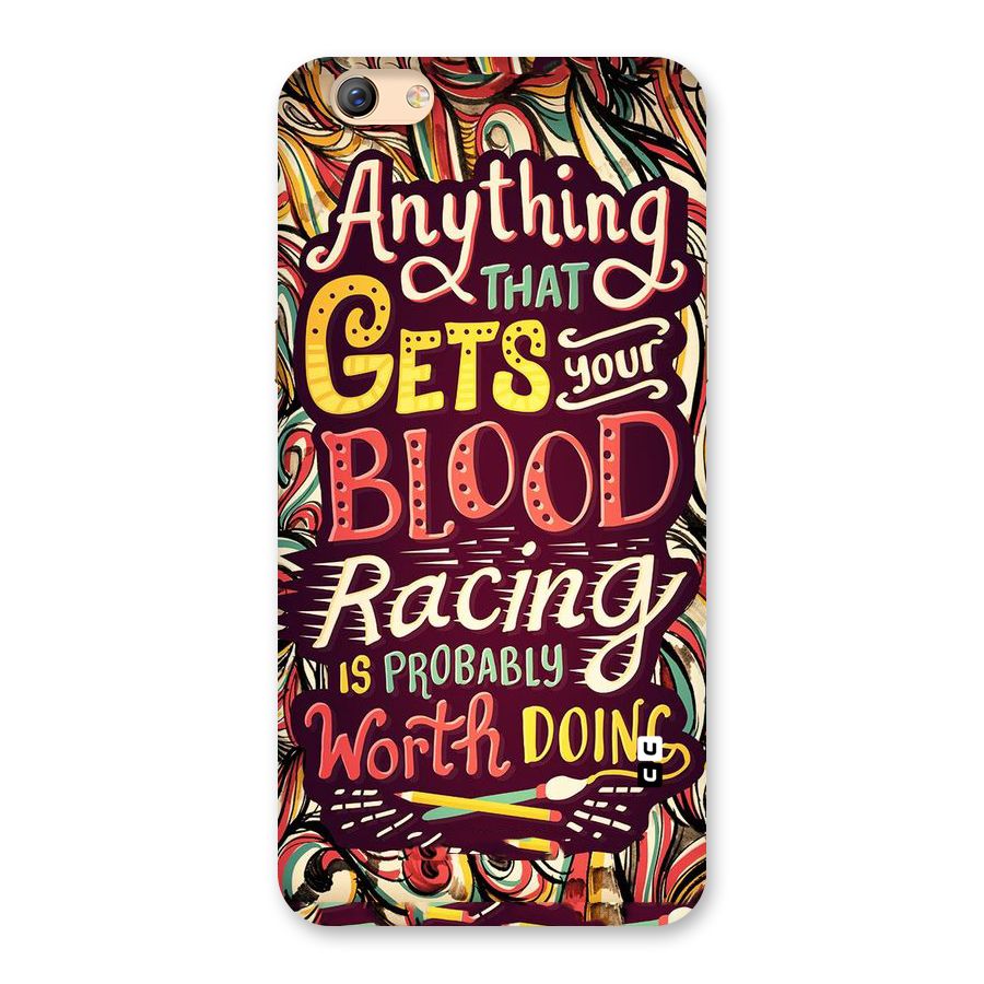 Blood Racing Back Case for Oppo F3 Plus