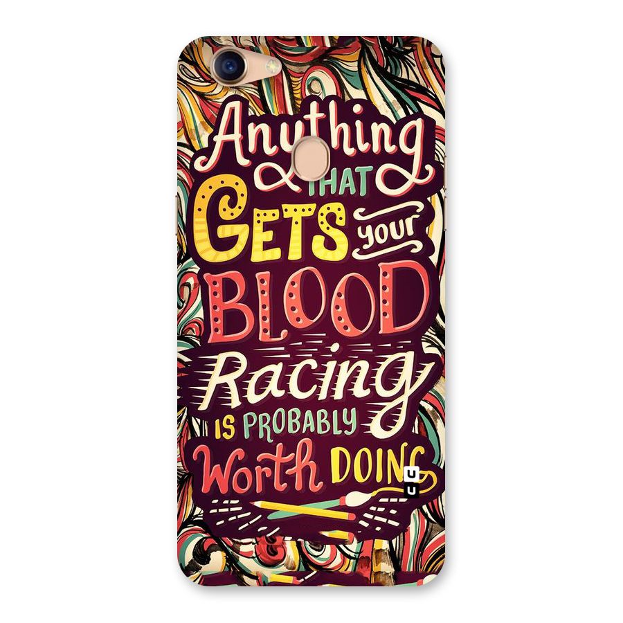 Blood Racing Back Case for Oppo F5