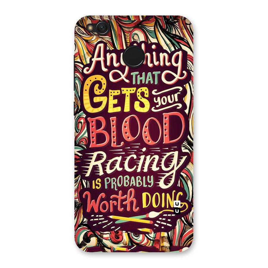 Blood Racing Back Case for Redmi 4