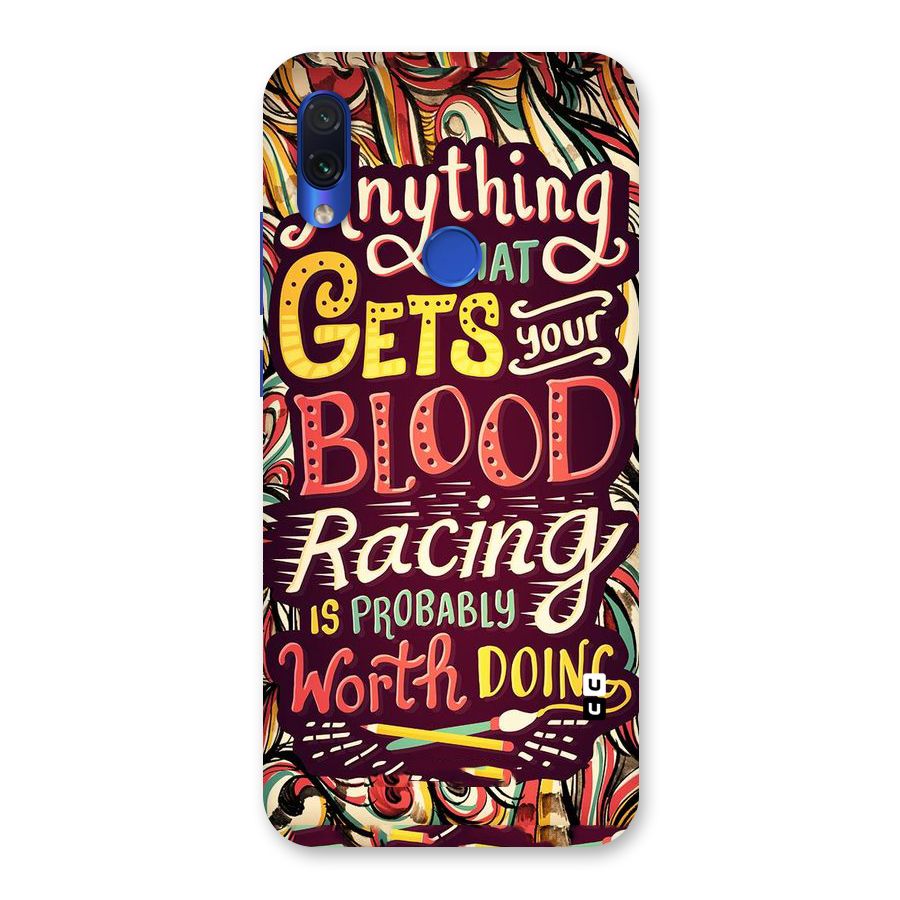 Blood Racing Back Case for Redmi Note 7