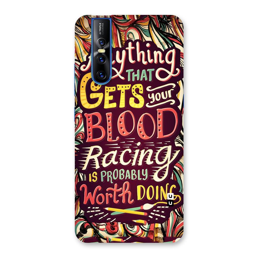 Blood Racing Back Case for Vivo V15 Pro