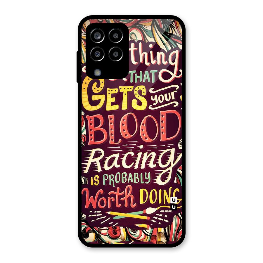 Blood Racing Glass Back Case for Galaxy M33