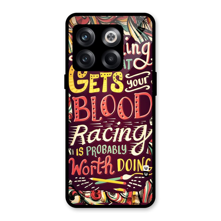 Blood Racing Glass Back Case for OnePlus 10T