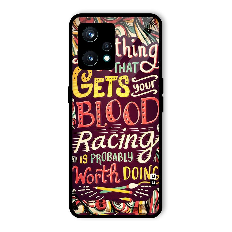 Blood Racing Glass Back Case for Realme 9 Pro Plus 5G