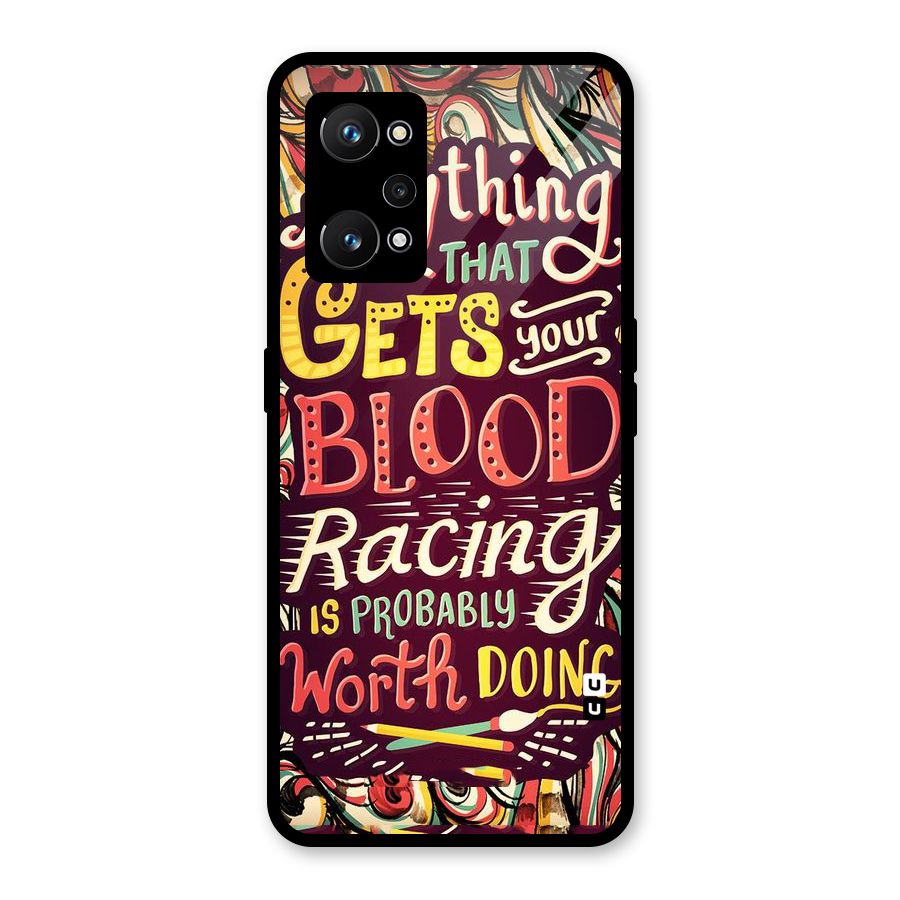 Blood Racing Glass Back Case for Realme GT Neo 3T