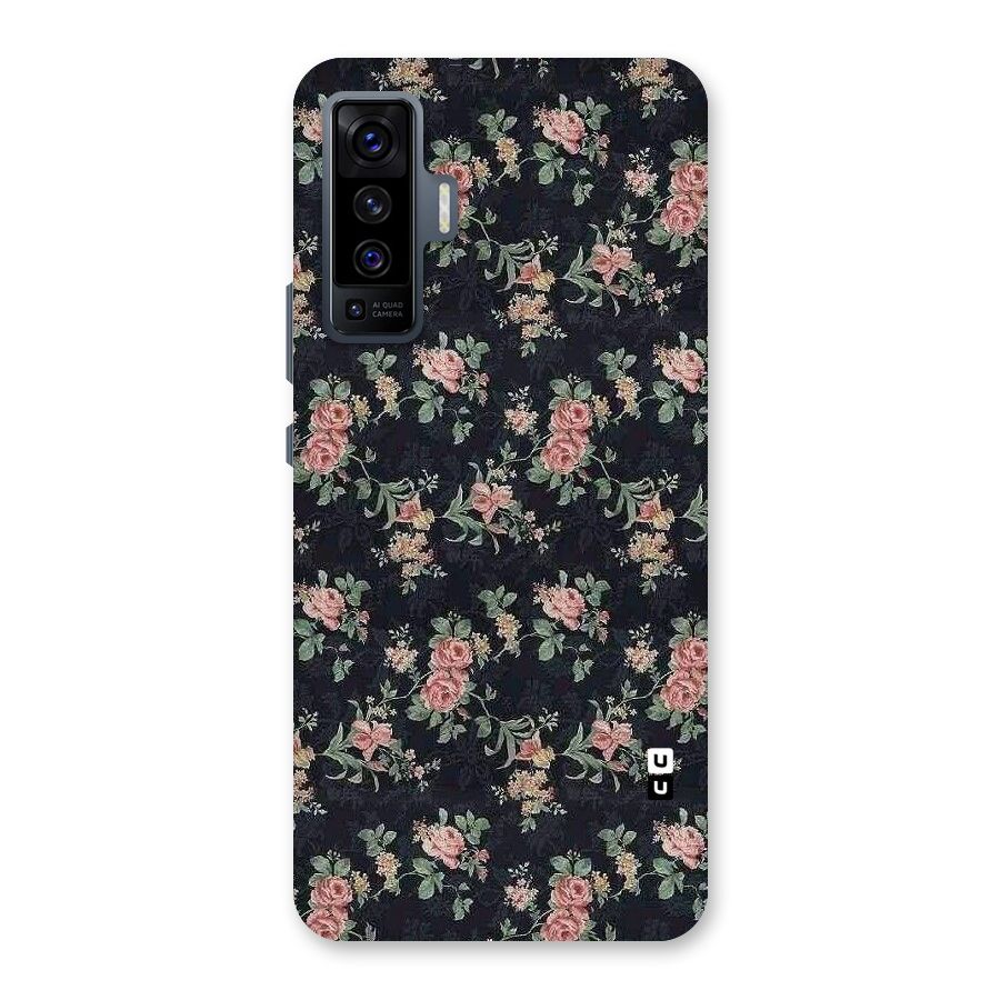 Bloom Black Back Case for Vivo X50