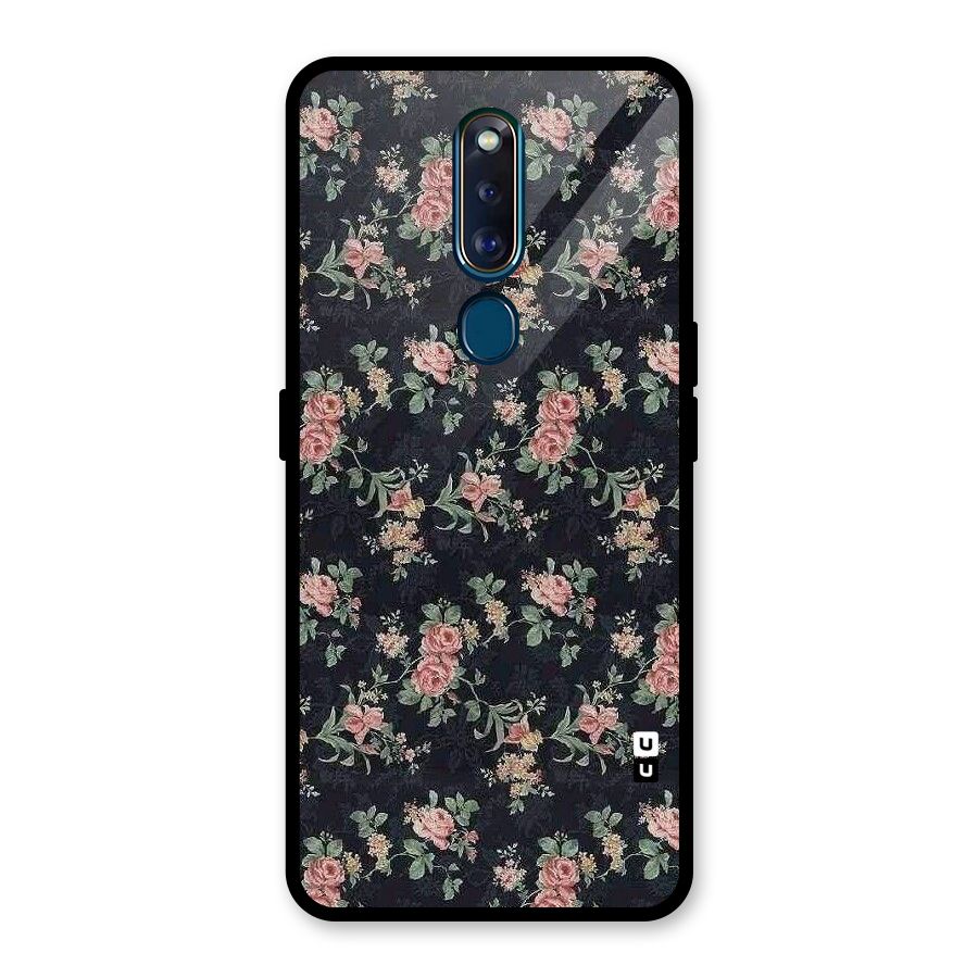 Bloom Black Glass Back Case for Oppo F11 Pro