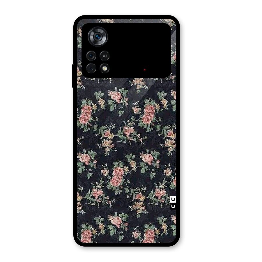 Bloom Black Glass Back Case for Poco X4 Pro 5G