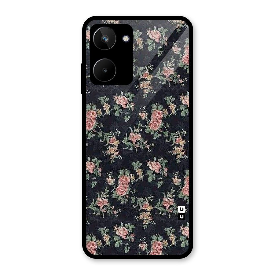 Bloom Black Glass Back Case for Realme 10