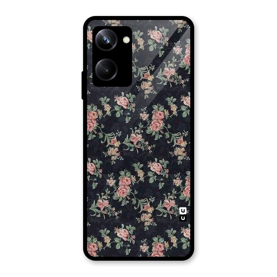 Bloom Black Glass Back Case for Realme 10 Pro