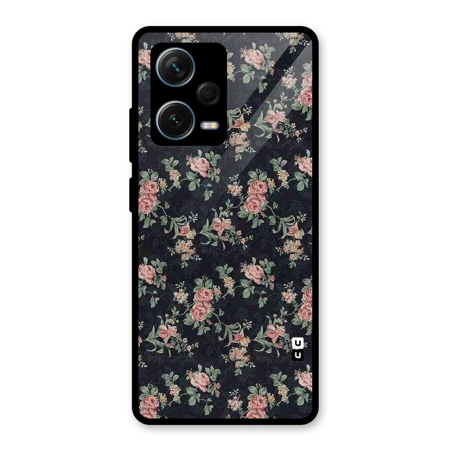 Bloom Black Glass Back Case for Redmi Note 12 Pro Plus 5G