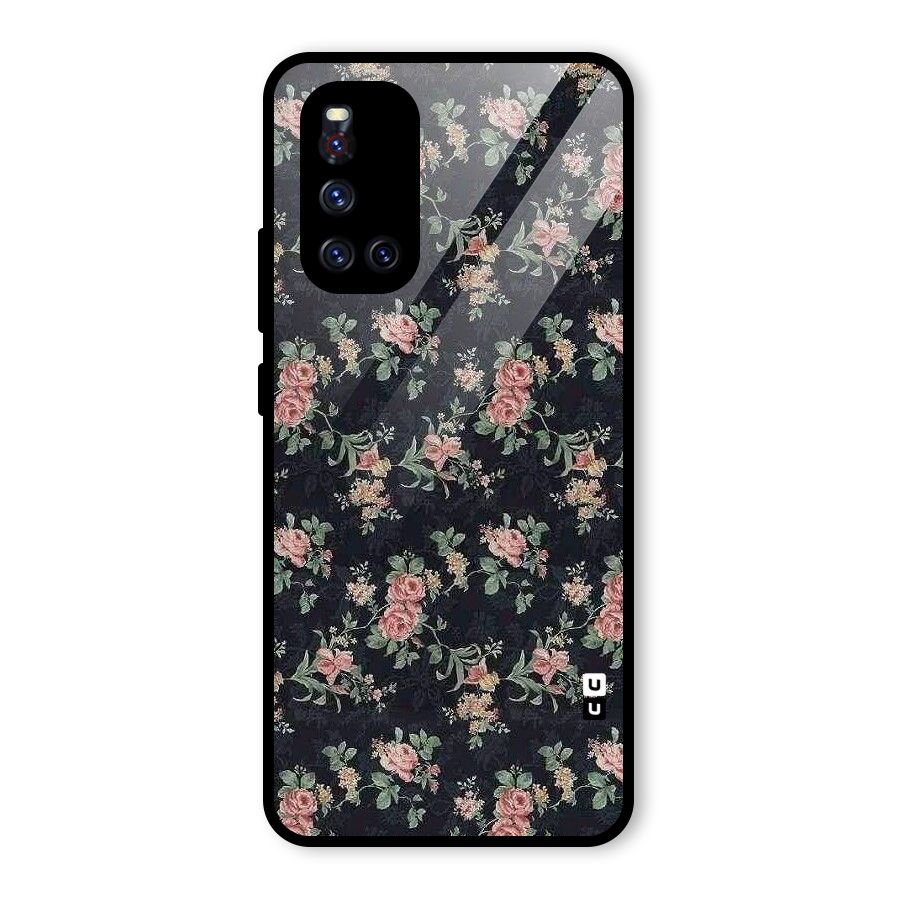 Bloom Black Glass Back Case for Vivo V19