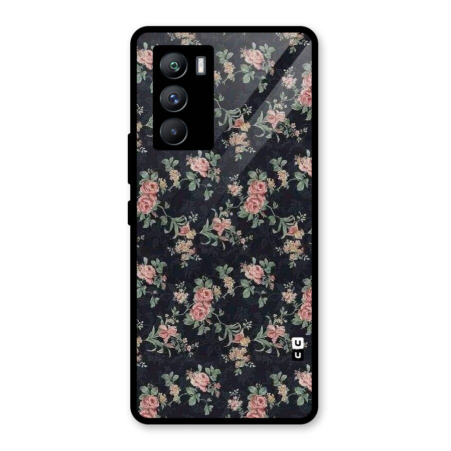 Bloom Black Glass Back Case for Vivo iQOO 9 SE
