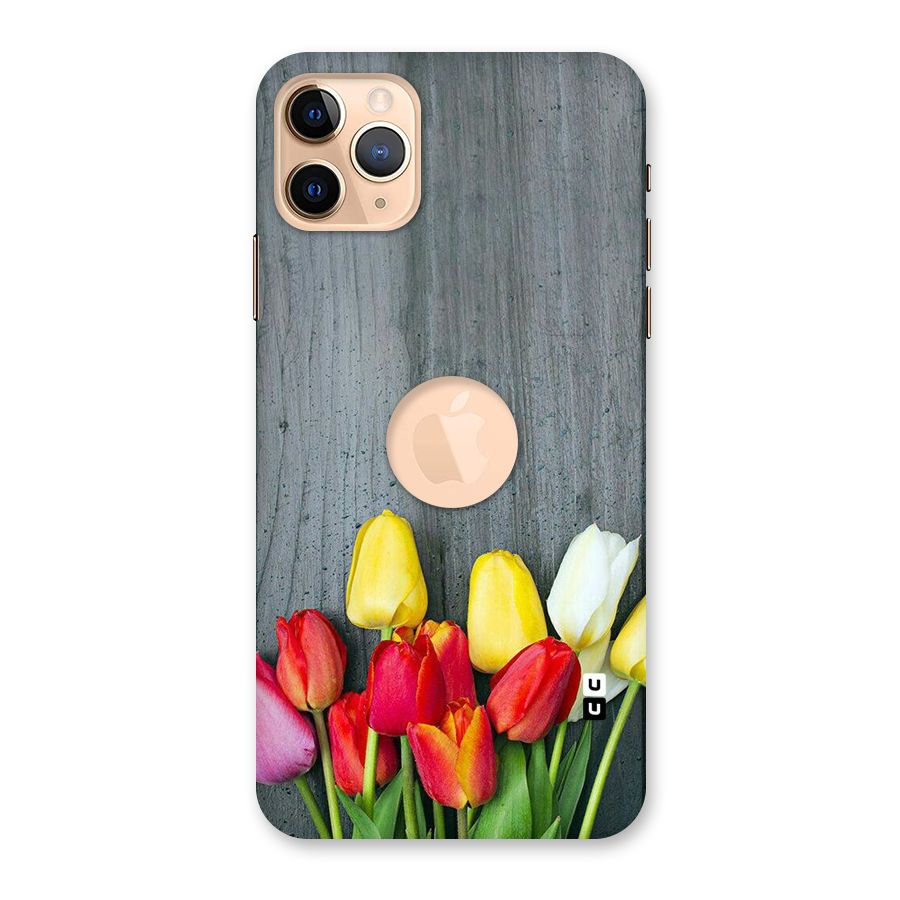 Bloom Grey Back Case for iPhone 11 Pro Max Logo Cut
