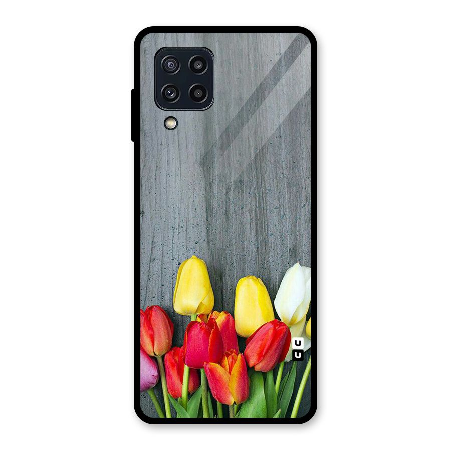 Bloom Grey Glass Back Case for Galaxy M32