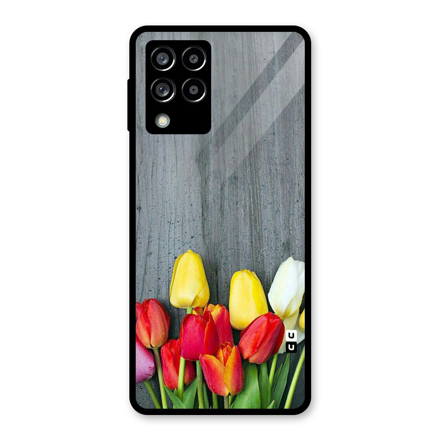 Bloom Grey Glass Back Case for Galaxy M53 5G