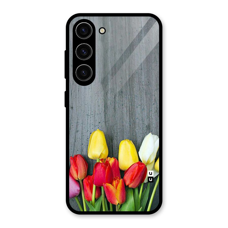 Bloom Grey Glass Back Case for Galaxy S23