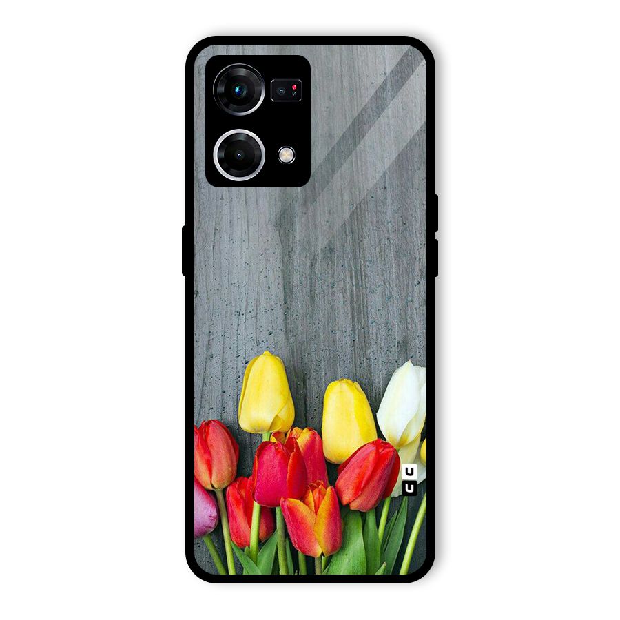 Bloom Grey Glass Back Case for Oppo F21 Pro 5G