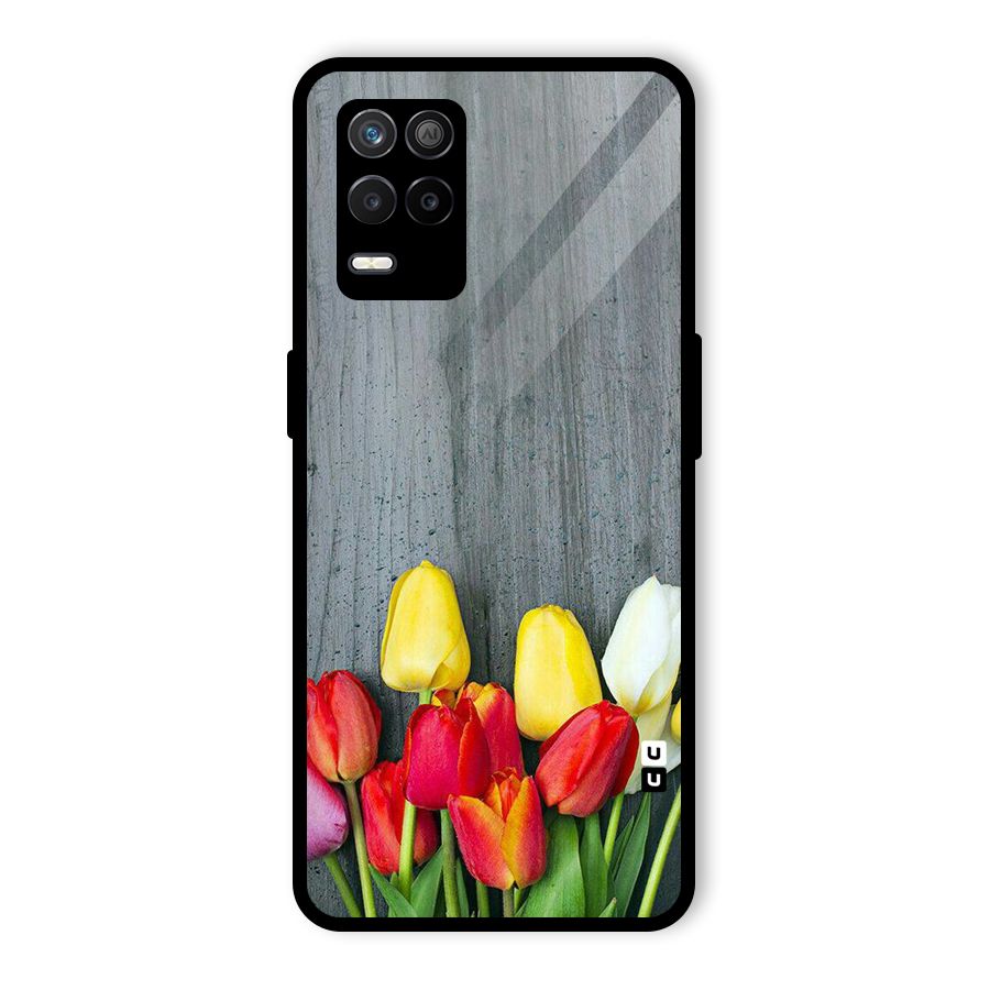 Bloom Grey Glass Back Case for Realme 8 5G