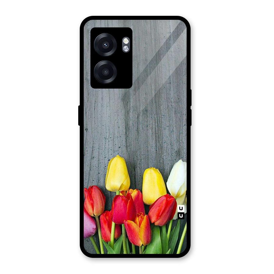 Bloom Grey Glass Back Case for Realme Narzo 50 5G